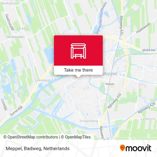 Meppel, Badweg map