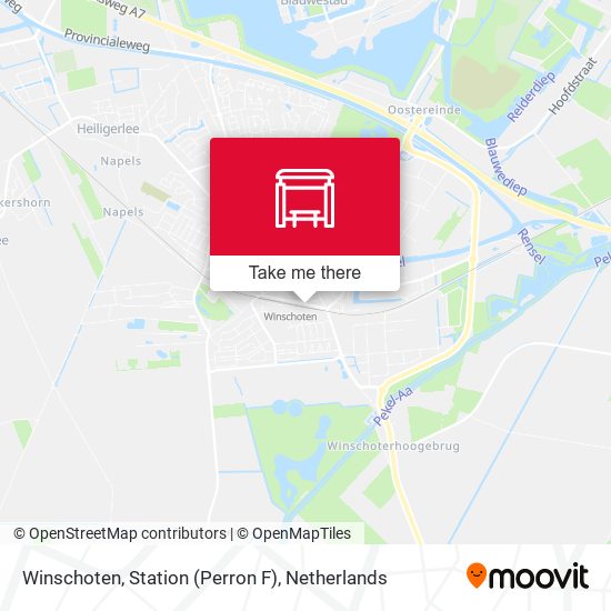 Winschoten, Station (Perron F) map