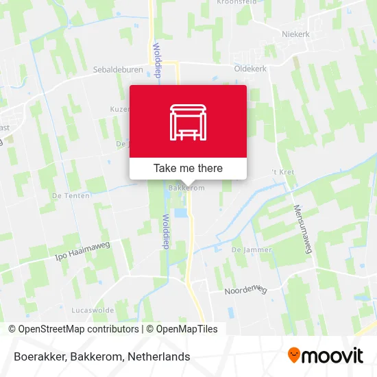 Boerakker, Bakkerom Karte