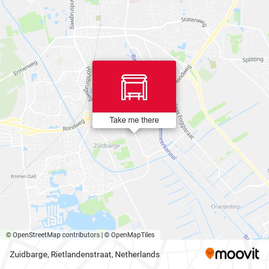 Zuidbarge, Rietlandenstraat map