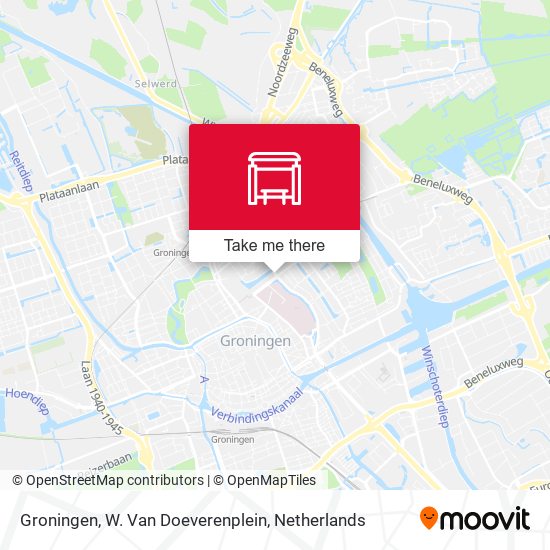 Groningen, W. Van Doeverenplein map