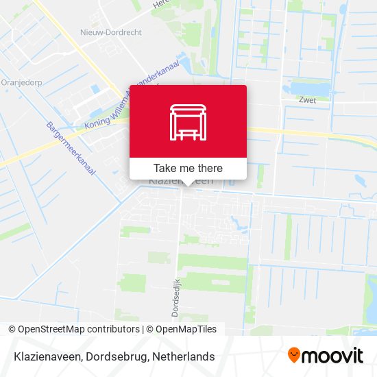 Klazienaveen, Dordsebrug map