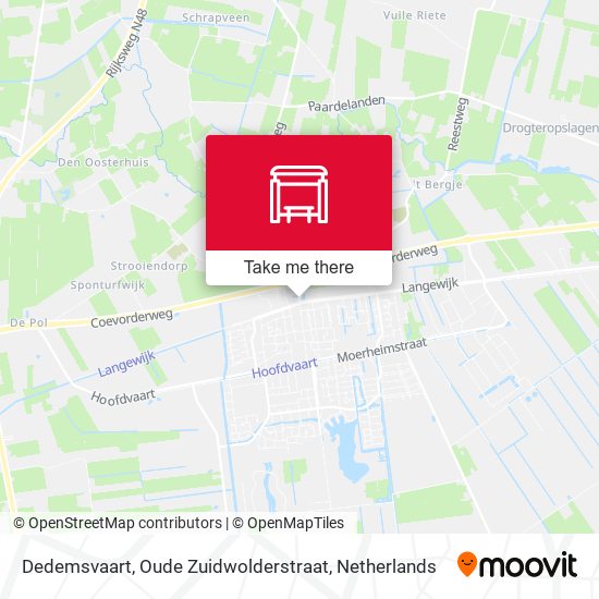 Dedemsvaart, Oude Zuidwolderstraat map