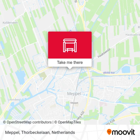 Meppel, Thorbeckelaan map