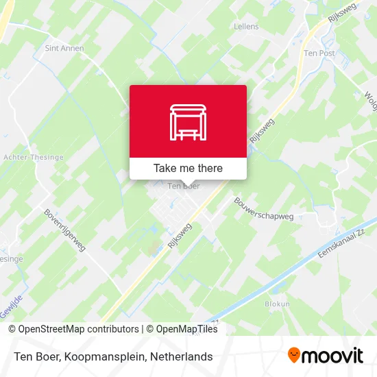 Ten Boer, Koopmansplein map