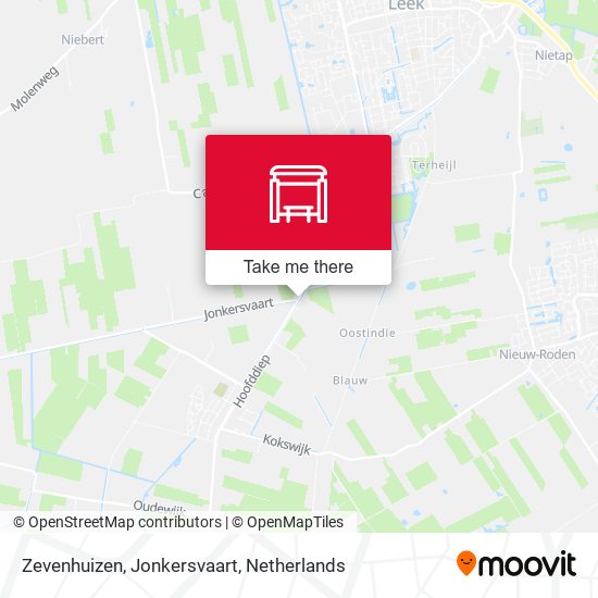 Zevenhuizen, Jonkersvaart map