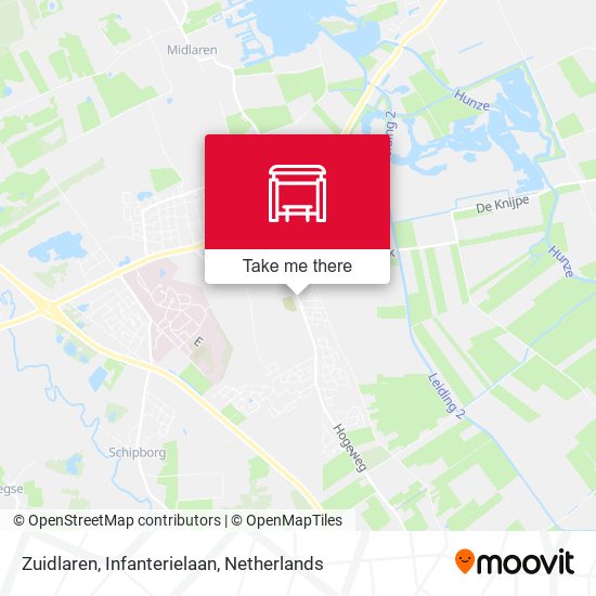 Zuidlaren, Infanterielaan map