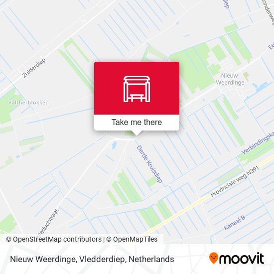 Nieuw Weerdinge, Vledderdiep map