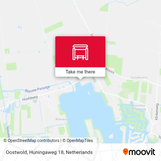 Oostwold, Huningaweg 18 map