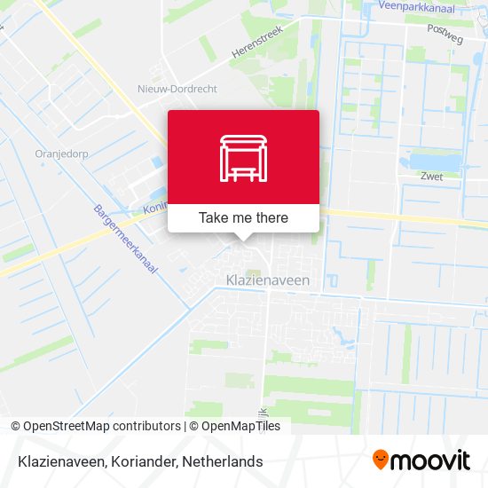Klazienaveen, Koriander map