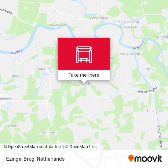Ezinge, Brug map