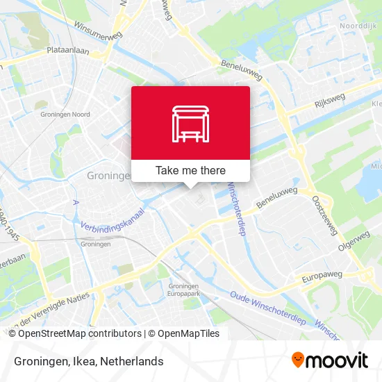 Groningen, Ikea map