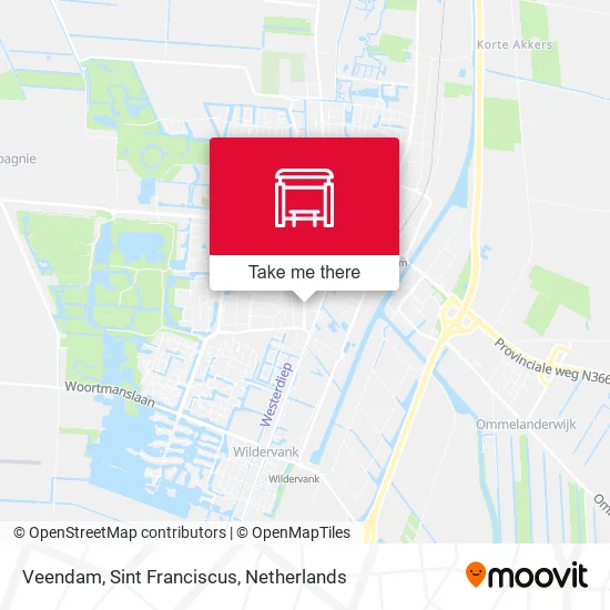 Veendam, Sint Franciscus map