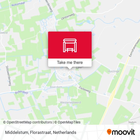 Middelstum, Florastraat map