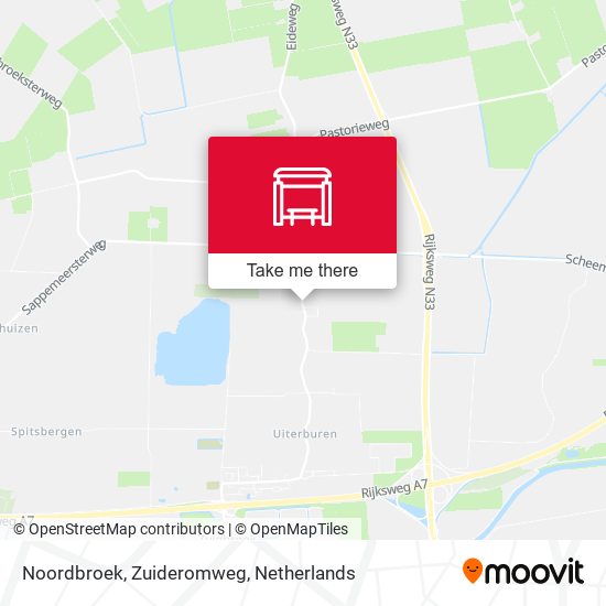 Noordbroek, Zuideromweg map