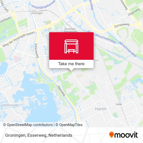 Groningen, Esserweg Karte