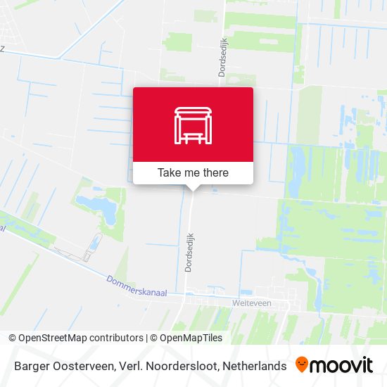 Barger Oosterveen, Verl. Noordersloot map