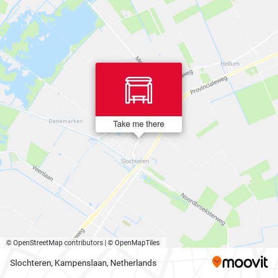 Slochteren, Kampenslaan map
