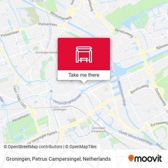 Groningen, Petrus Campersingel map