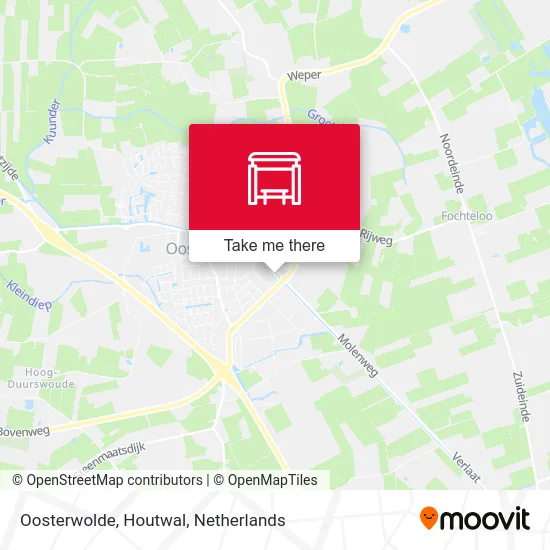 Oosterwolde, Houtwal map