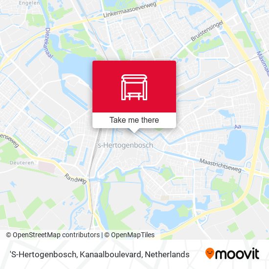 'S-Hertogenbosch, Kanaalboulevard Karte