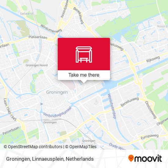 Groningen, Linnaeusplein map
