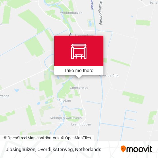 Jipsinghuizen, Overdijksterweg map