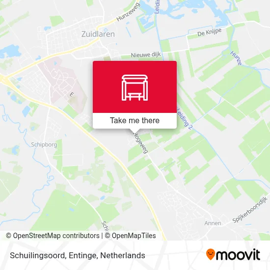 Schuilingsoord, Entinge map