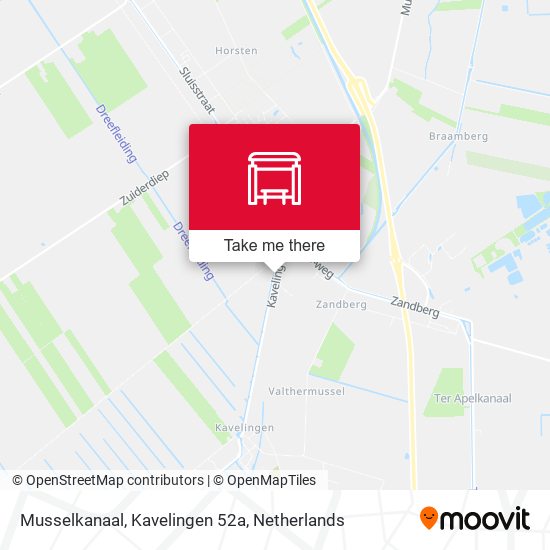 Musselkanaal, Kavelingen 52a map