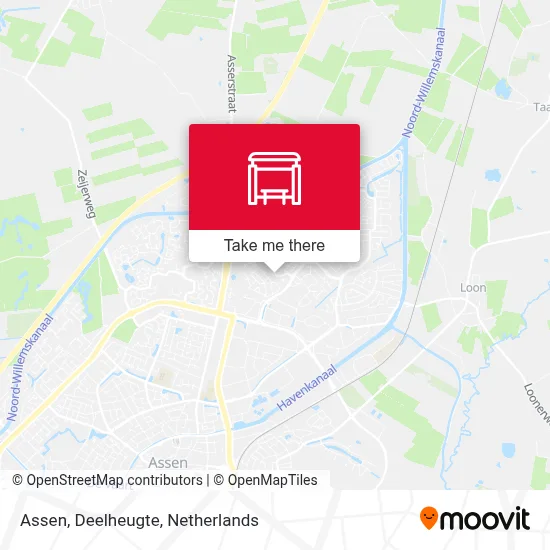 Assen, Deelheugte Karte