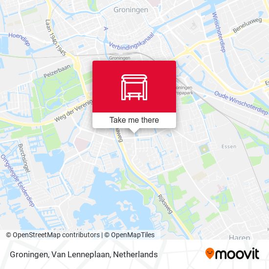 Groningen, Van Lenneplaan map