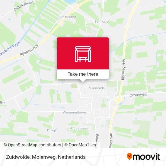 Zuidwolde, Molenweg Karte