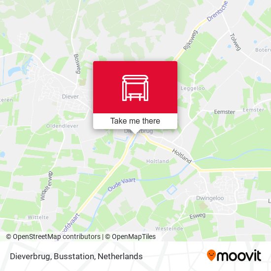 Dieverbrug, Busstation map