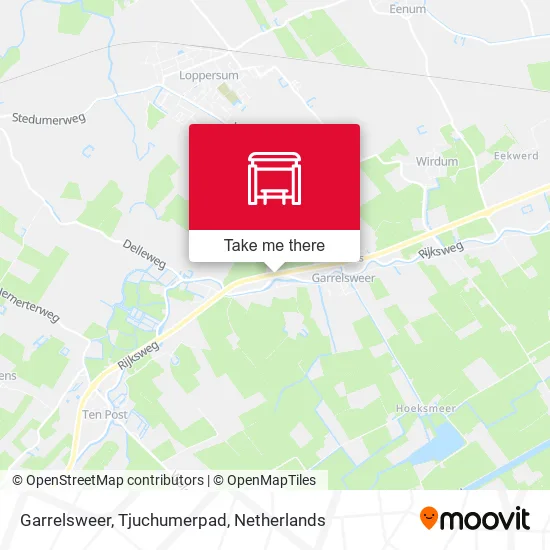 Garrelsweer, Tjuchumerpad map