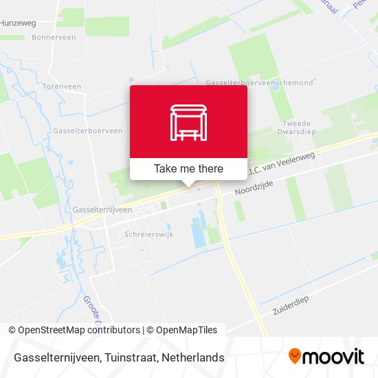 Gasselternijveen, Tuinstraat map