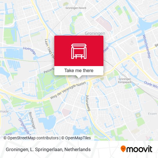 Groningen, L. Springerlaan map