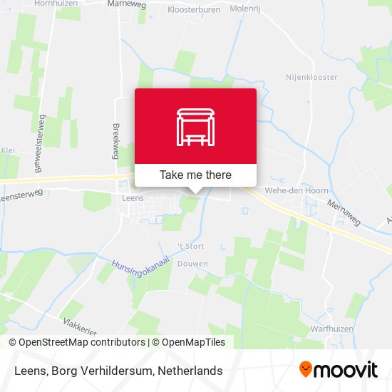 Leens, Borg Verhildersum map