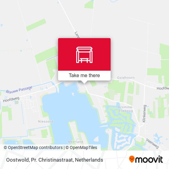 Oostwold, Pr. Christinastraat map