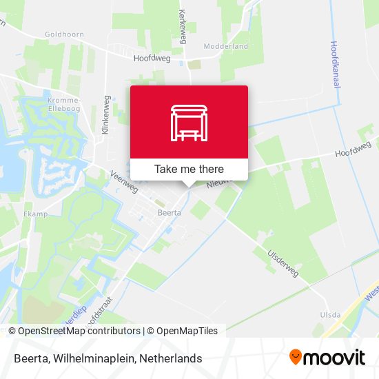 Beerta, Wilhelminaplein map