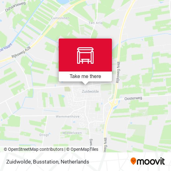 Zuidwolde, Busstation map