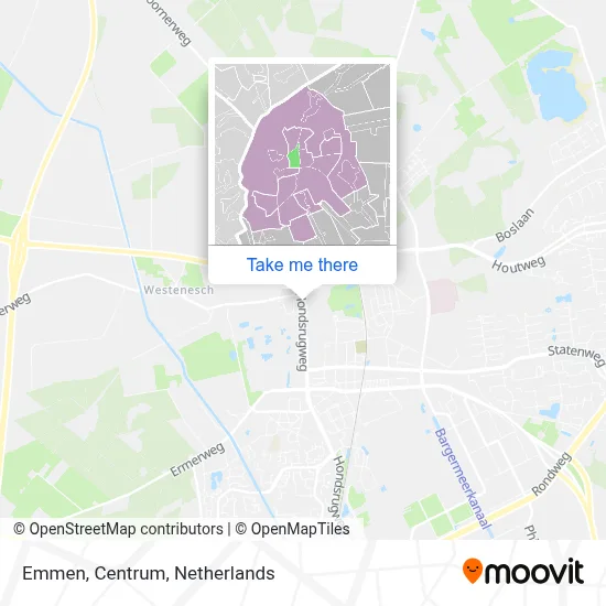 Emmen, Centrum Karte