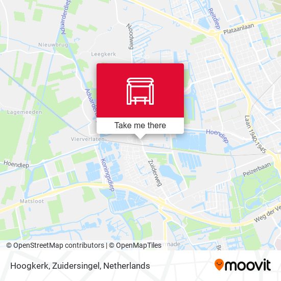 Hoogkerk, Zuidersingel map