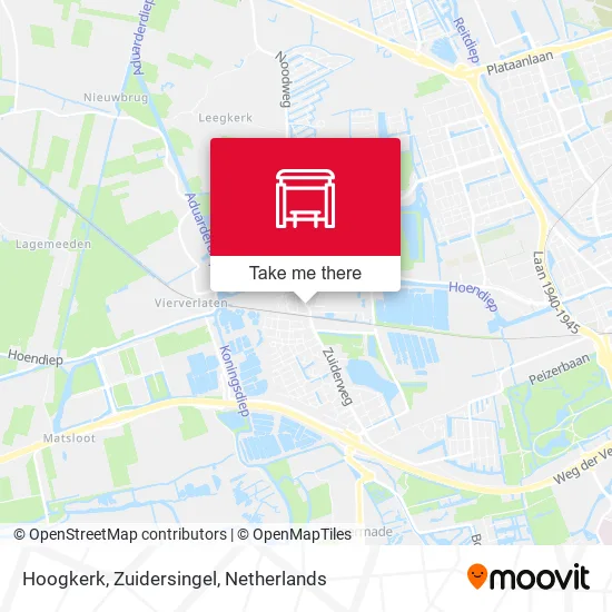 Hoogkerk, Zuidersingel map