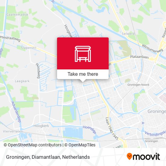 Groningen, Diamantlaan map