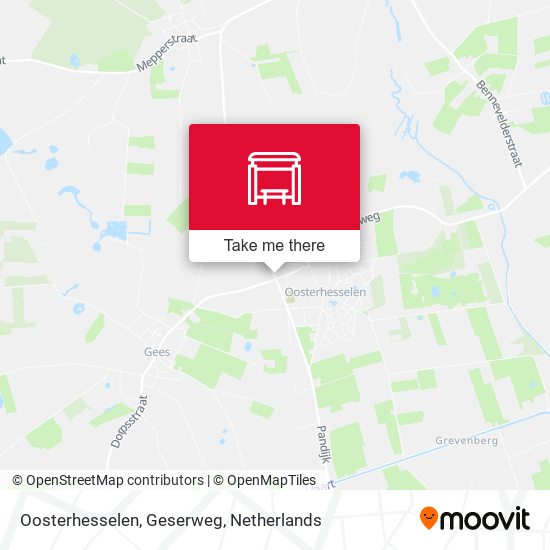Oosterhesselen, Geserweg map