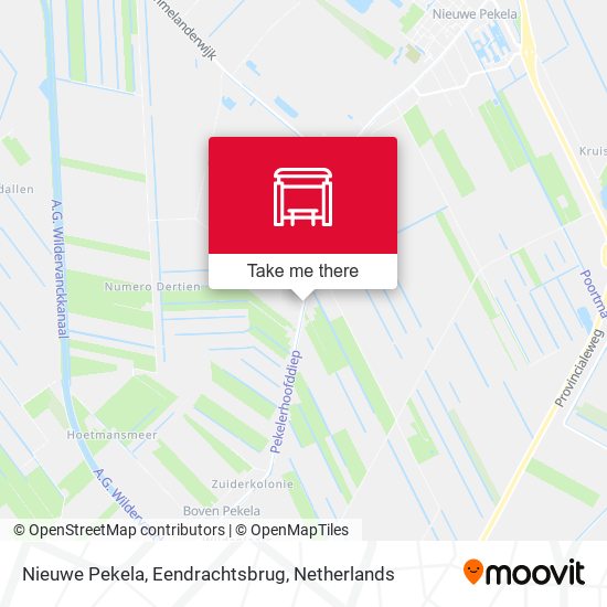 Nieuwe Pekela, Eendrachtsbrug map