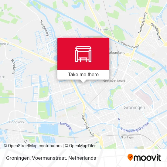 Groningen, Voermanstraat map