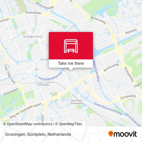 Groningen, Sontplein Karte