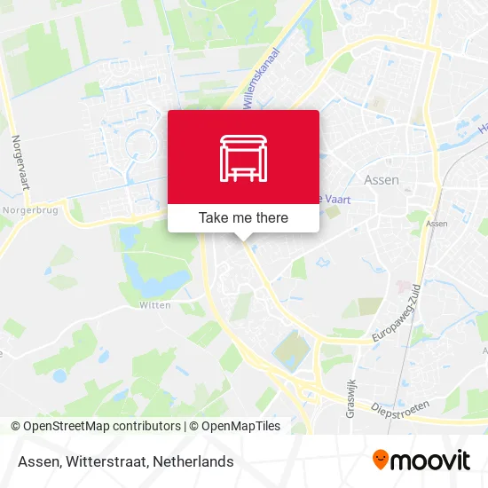 Assen, Witterstraat Karte