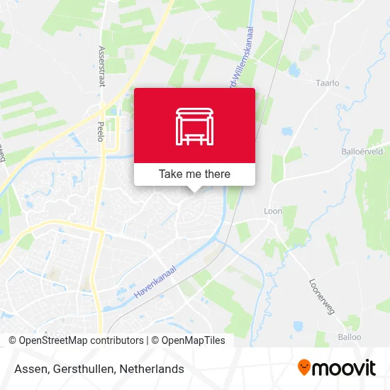 Assen, Gersthullen Karte